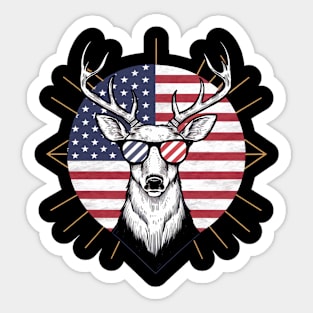 American Deer Sticker